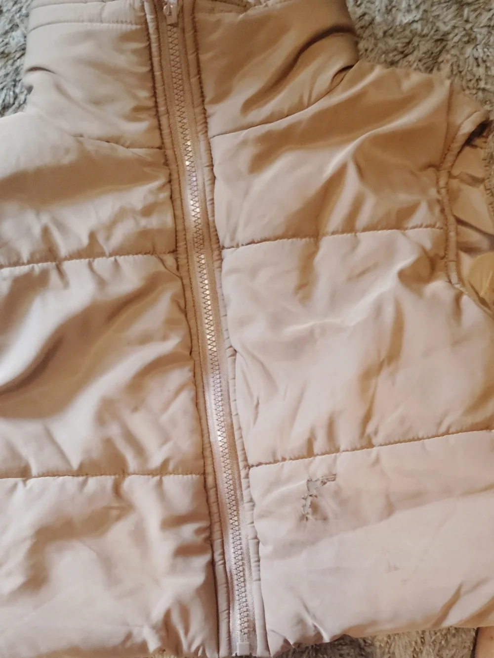SHEIN Light Beige Puffer Vest